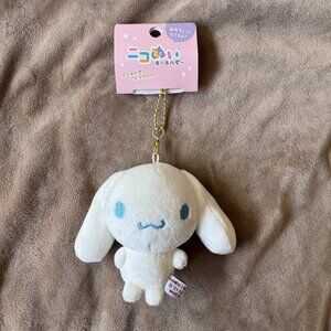 NWT Sanrio Cinnamoroll Nikonui Mascot Plush Doll Keychain LE from Japan, White